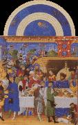 LIMBOURG brothers The Very Rich House of the Duc of Berry oil